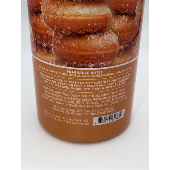 HomeWorx by Slatkin + Co. 34oz Body Wash Hot Cider Donut Essential Oils Fall - Picture 3 of 5